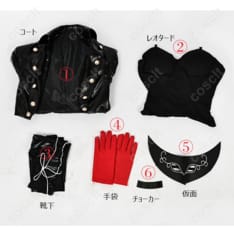 ペルソナシリーズ（P5R） ペルソナ5 ザ・ロイヤル 芳澤かすみ 怪盗服 コスプレ衣装 - 高再現度・着心地抜群 - 6枚目の画像（サムネイル）