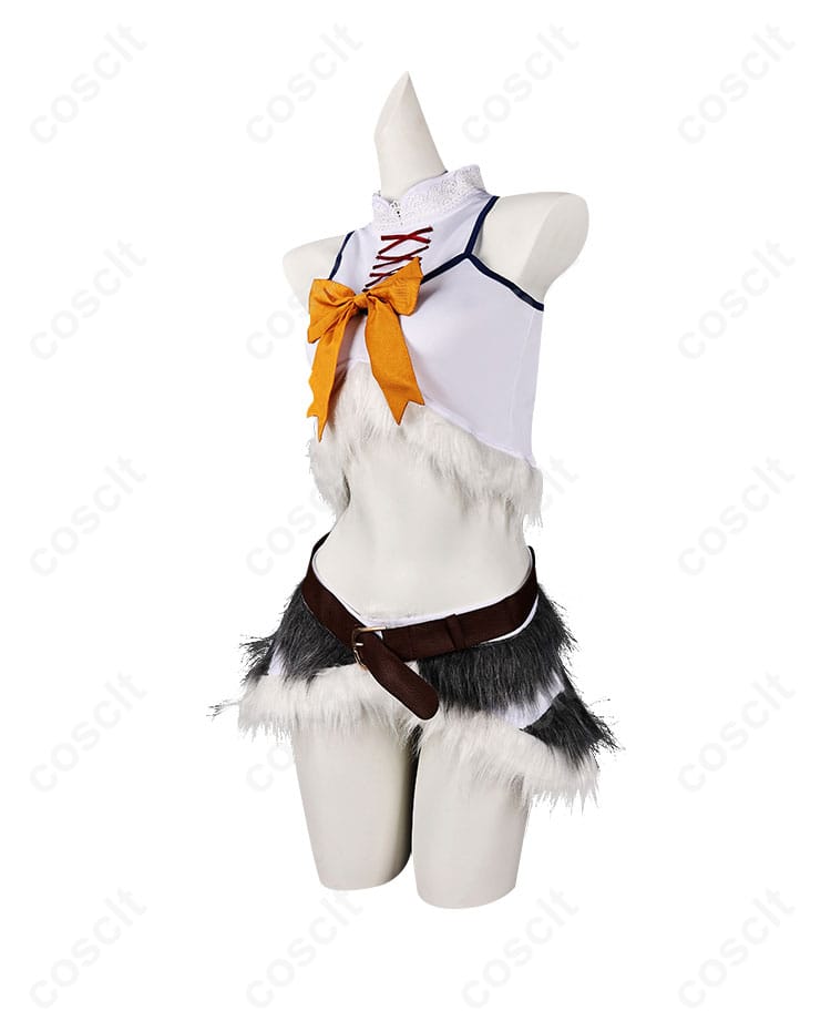 商品側面画像 - セツナ コスプレ衣装の側面図、氷狼族の衣装が確認できる一枚。