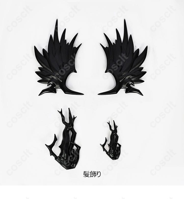 アークナイツ ロゴス コスプレ衣装 髪飾りのディテール、精巧に作られた装飾品