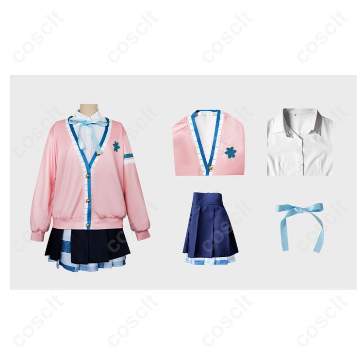 「アイドルマスターシリーズ（学マス） 学園アイドルマスター 花海佑芽 コスプレ衣装 初星学園制服（忠実再現、着心地良好）」 - 5枚目の画像
