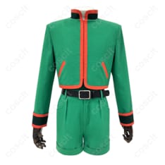 HUNTER×HUNTER（ハンターハンター） ゴン＝フリークス コスプレ衣装 ハンター試験編（緑のジャケット＋ショートパンツ＋黒インナー） コスプレ通販 - 1枚目の画像（サムネイル）