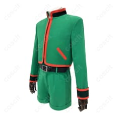 HUNTER×HUNTER（ハンターハンター） ゴン＝フリークス コスプレ衣装 ハンター試験編（緑のジャケット＋ショートパンツ＋黒インナー） コスプレ通販 - 2枚目の画像（サムネイル）