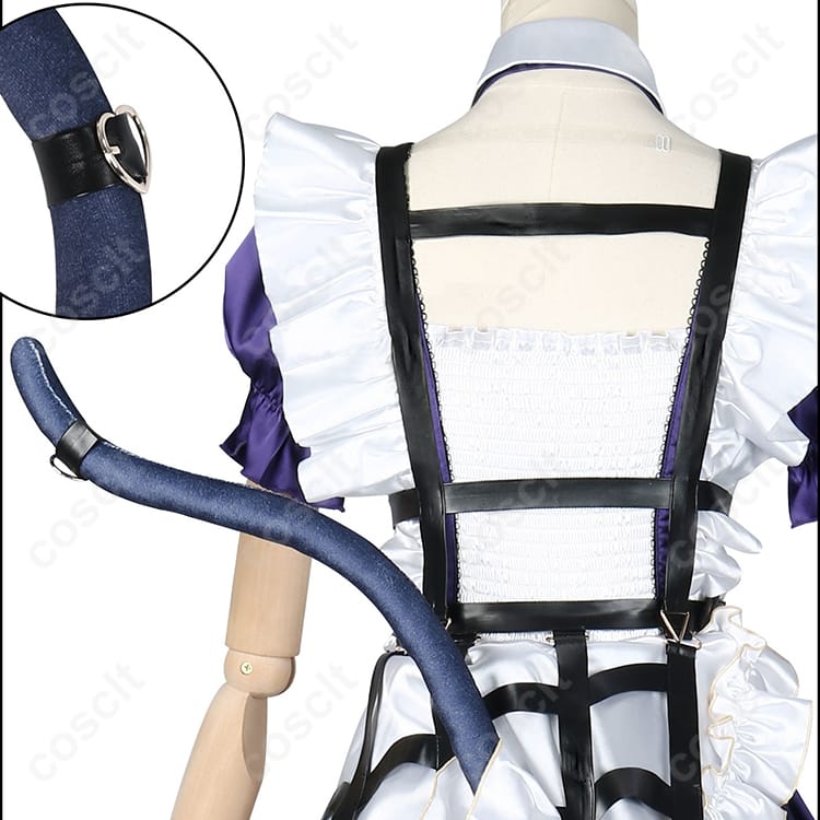 にじさんじ（VTuberグループ） 狂蘭メロコ コスプレ衣装 新衣装 メイド服（2024年ビジュアル基づく） コスプレ通販 - 5枚目の画像