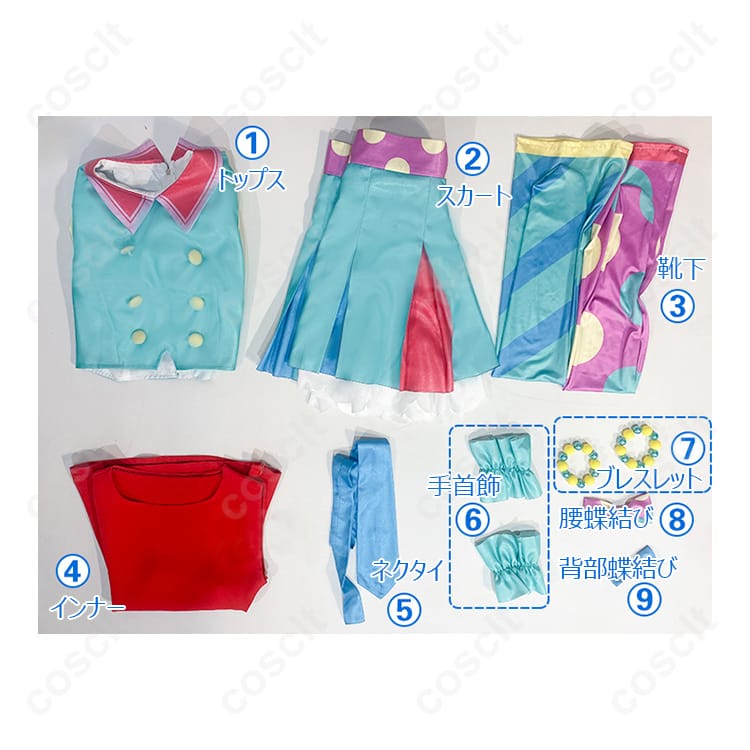 プリパラ（プリパラ） 南みれぃ アイドル制服 コスプレ衣装 『プリティーシリーズ』忠実再現、快適な着心地 - 5枚目の画像