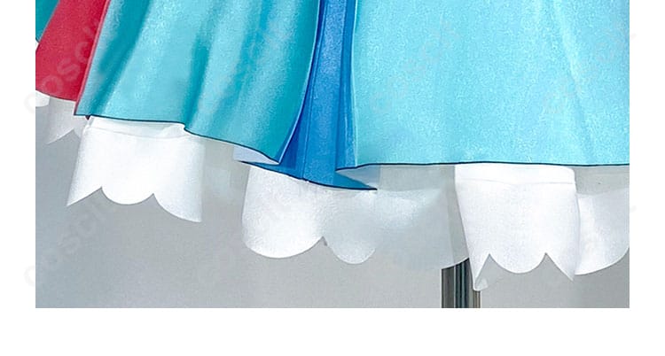 プリパラ 南みれぃ アイドル制服 コスプレ衣装のスカート裾装飾のディテール画像｜細かな装飾でアイドル感アップ