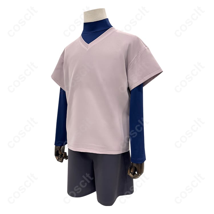 HUNTER×HUNTER（ハンターハンター） キルア＝ゾルディック コスプレ衣装（忠実再現）トップス・インナー・ショートパンツセット【送料無料】 - 2枚目の画像