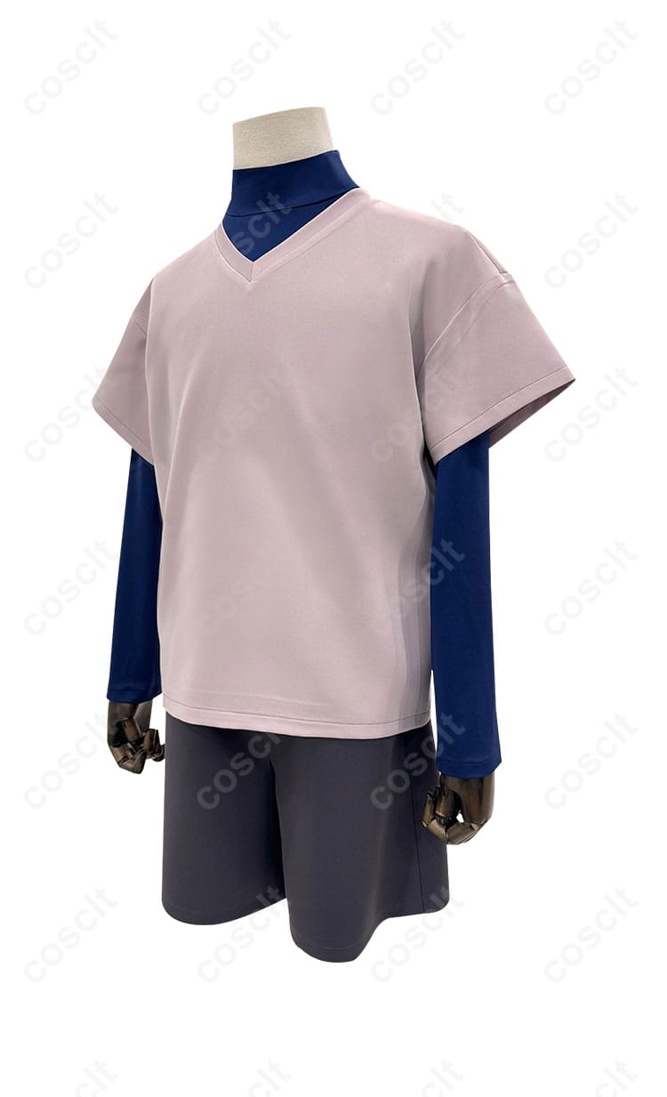キルア＝ゾルディック コスプレ衣装の側面画像。細部までこだわった美しい仕上がりで、どの角度から見ても完璧。
