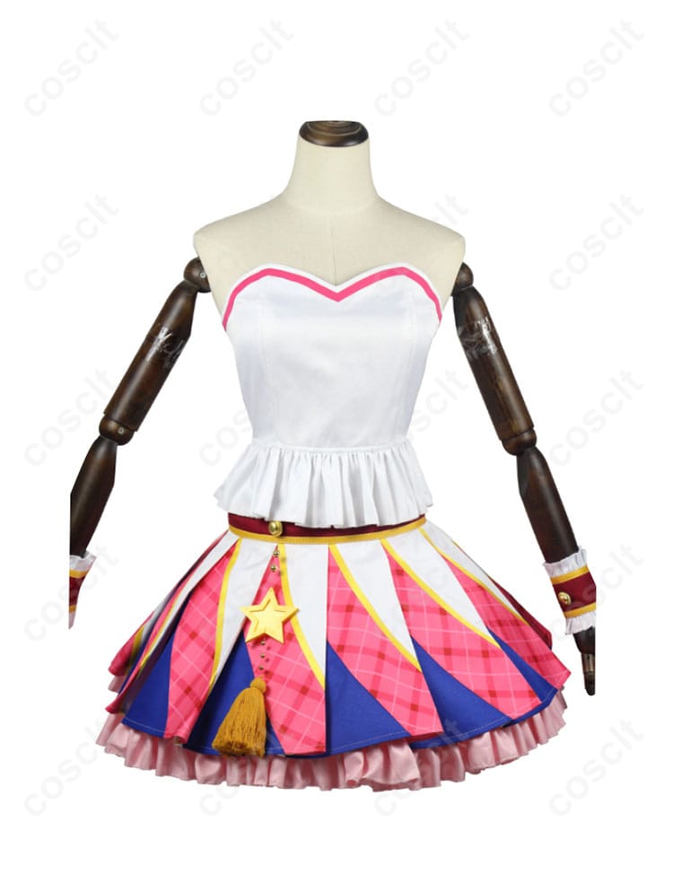 アイカツ！大空あかりのピンクパレードコーデコスプレ衣装内側のディテール。快適で着心地の良い素材。