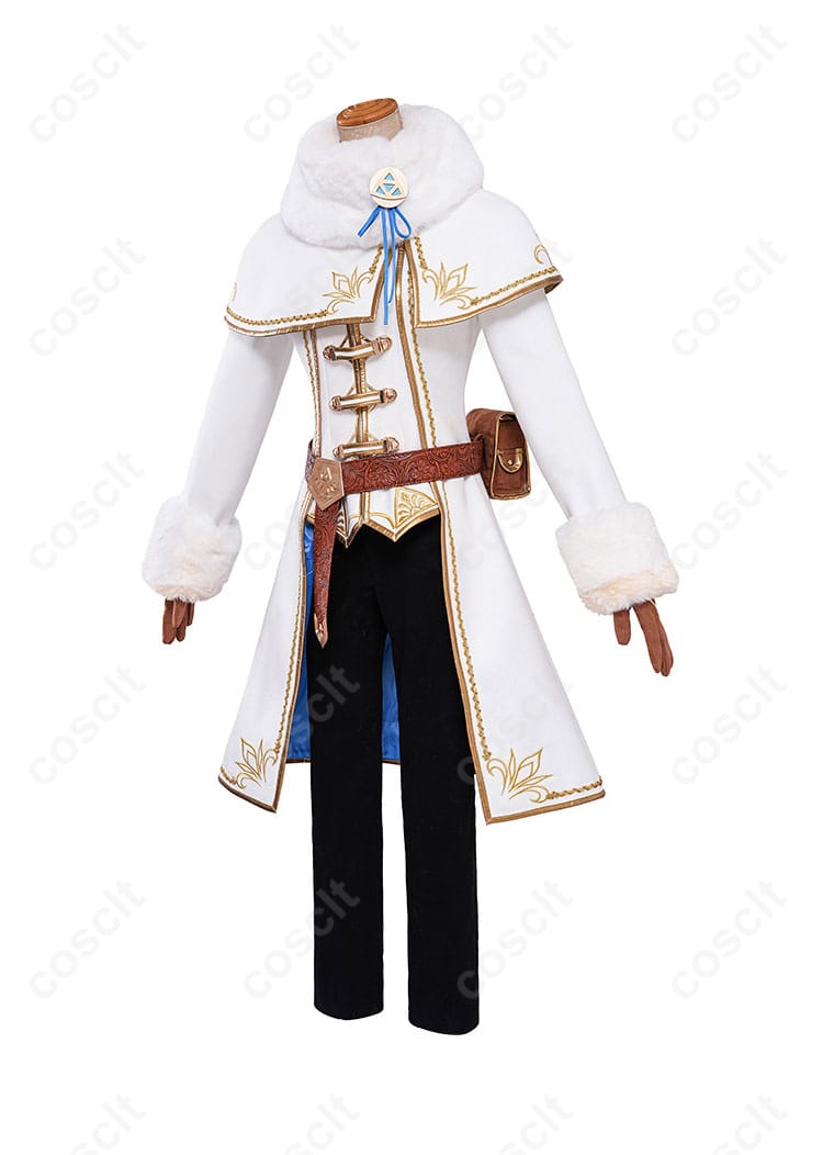 ゼルダ姫のコスプレ衣装側面画像 – 製品の全体的なバランスとディテールをお見逃しなく。