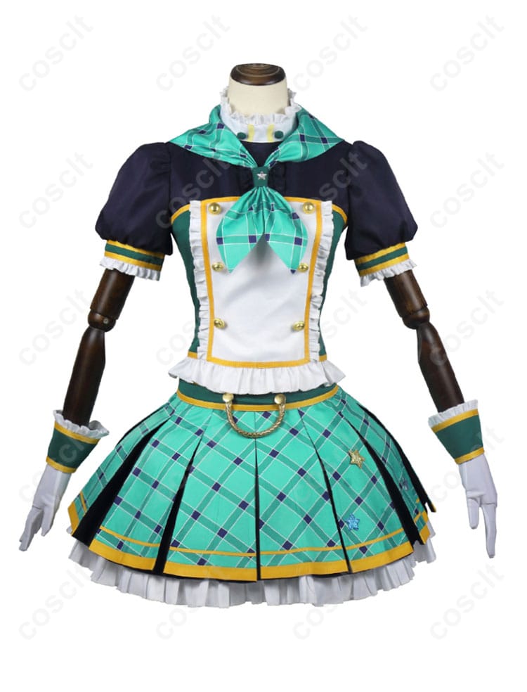 藤堂ユリカ コスプレ衣装 正面図。アイカツオンパレード！の特徴的なデザインを再現。