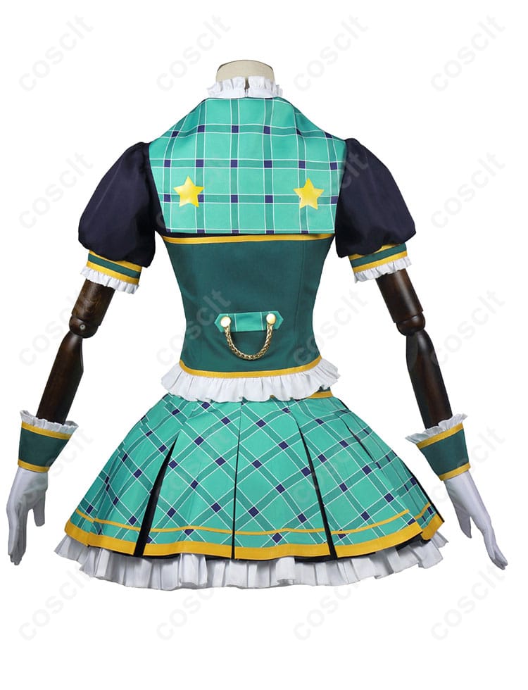 藤堂ユリカ コスプレ衣装 背面図。背中の装飾やデザインがよく見える。