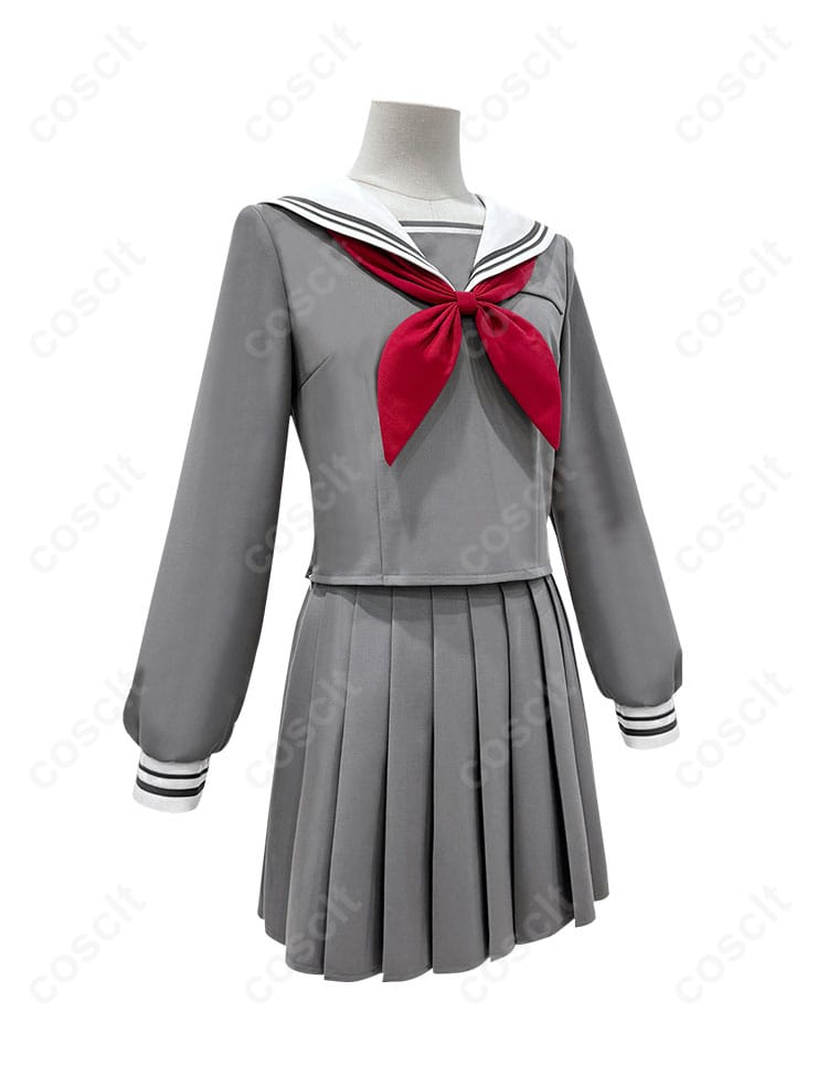 プロジェクトセカイ 宮益坂女子学園 セーラー服 コスプレ衣装 右側から見た詳細デザイン、品質に自信あり