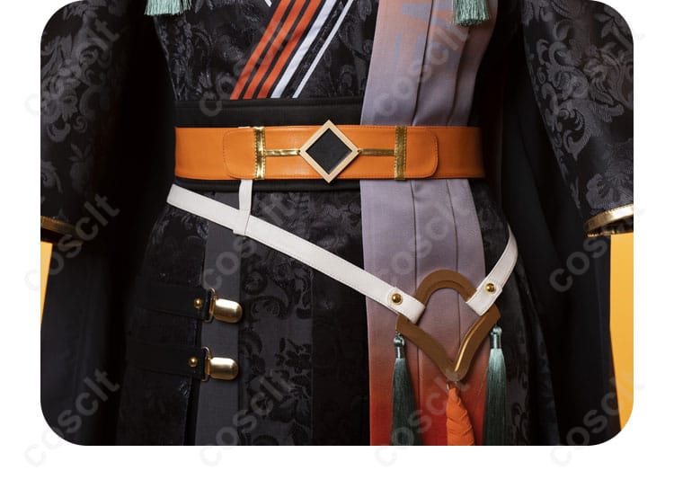 腰帯装飾の詳細 – あんさんぶるスターズ!! 伏見弓弦 コスプレ衣装の腰帯装飾のデザイン詳細。