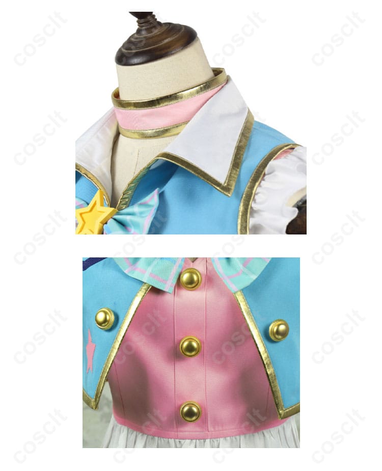 アイカツ！ 天羽まどか コスプレ衣装 服装装飾細部 - こだわりの刺繍や花柄など装飾の詳細