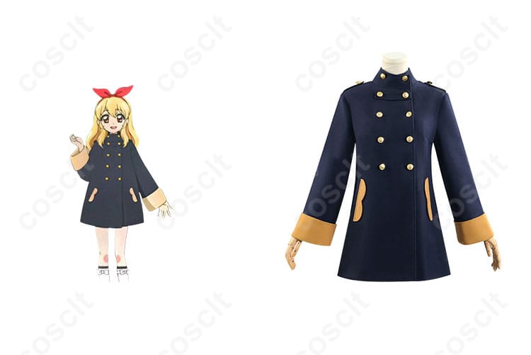 アイカツ！ 星宮いちご コスプレ衣装 スターライト学園 制服 冬服 コートとキャラクターの組み合わせ。アイカツファン必見！