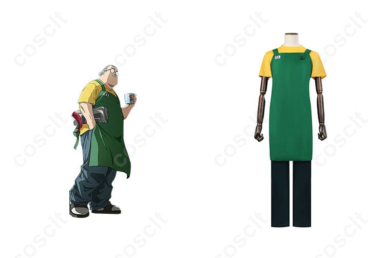 SAKAMOTO DAYS 坂本太郎 コスプレ衣装 正面とキャラクターの組み合わせ イメージ