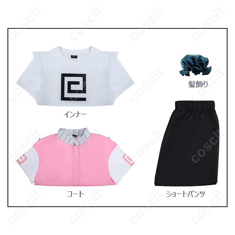 SAKAMOTO DAYS 陸少糖 コスプレ衣装 コート＆ショートパンツセット 透湿性・高還元度 - 6枚目の画像