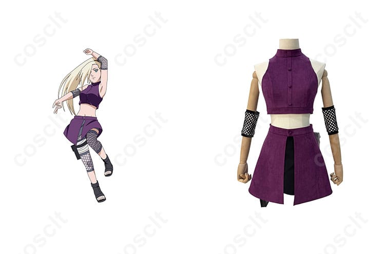 山中いの コスプレ衣装の正面、キャラクターとのコスプレシーンが魅力的に再現されています。忠実再現されたデザインをお楽しみください。