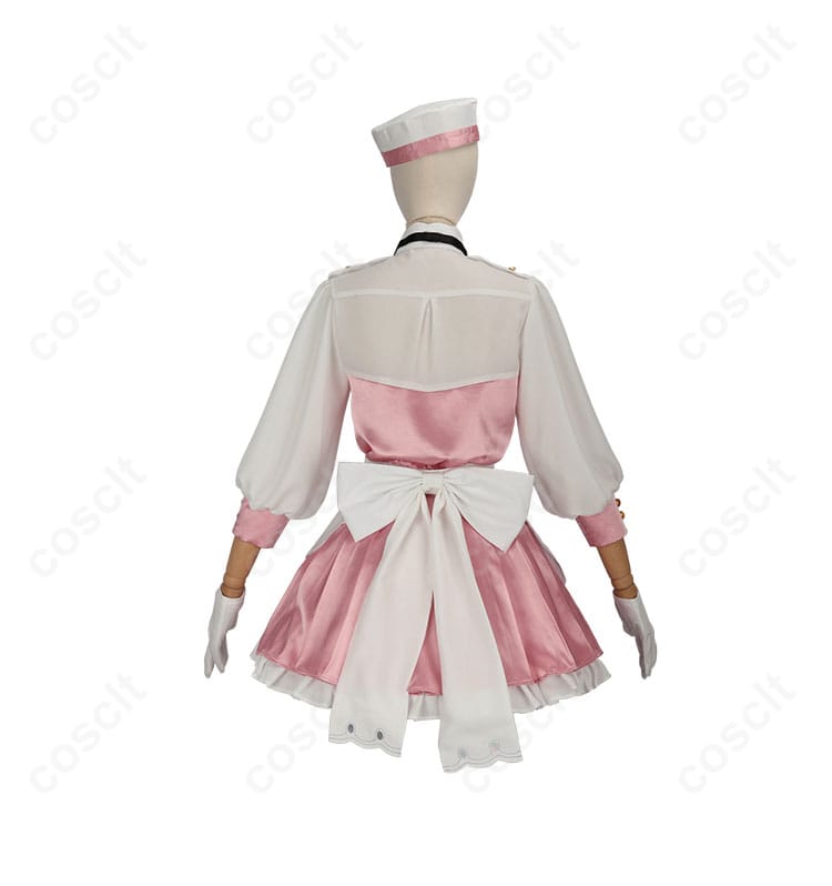 商品背面のコスプレ衣装の画像。背面のデザインとディテールも忠実に再現されています。