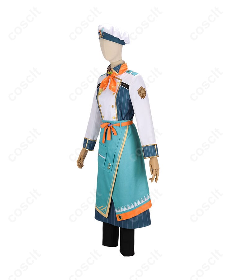 商品側面のコスプレ衣装画像 – 渚トラウトの服装全体をお見せします