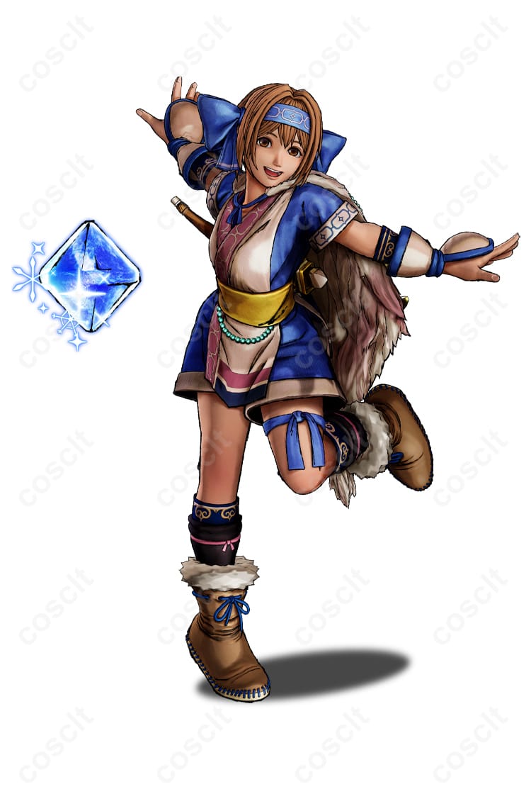 リムルル コスプレ衣装 サムライスピリッツのキャラクター「リムルル」のコスプレ衣装の正面画像。高忠実度で再現された衣装が特徴。今すぐチェック！