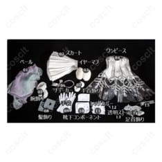 初音ミクシリーズ（ミクシンフォニー2025） 初音ミク（シンフォニー2025） コスプレ衣装 ワンピース・ベール・イヤーマフセット 高品質コスプレ通販 - 6枚目の画像（サムネイル）