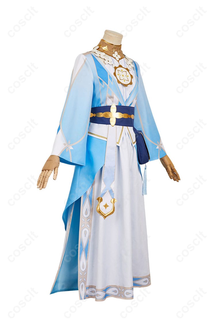 商品右側から見たコスプレ衣装の画像。衣装の細部まで忠実に再現されています。