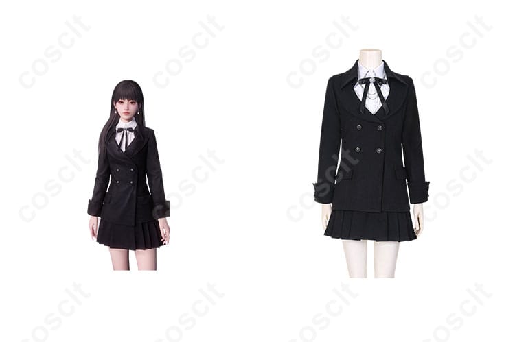恋と深空 プレイヤー コスプレ衣装 『甘き夢の出会い』 正面とキャラクターとの合わせ画像。コスプレの精密再現と高品質の衣装が際立っています。今すぐチェック！