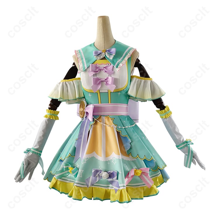 ラブライブ！シリーズ（スクフェス） ラブライブ！スクールアイドルフェスティバル 小泉花陽 コスプレ衣装 カウントダウンライブ編 新しい年をみんなと（忠実再現、透湿素材使用） - 1枚目の画像