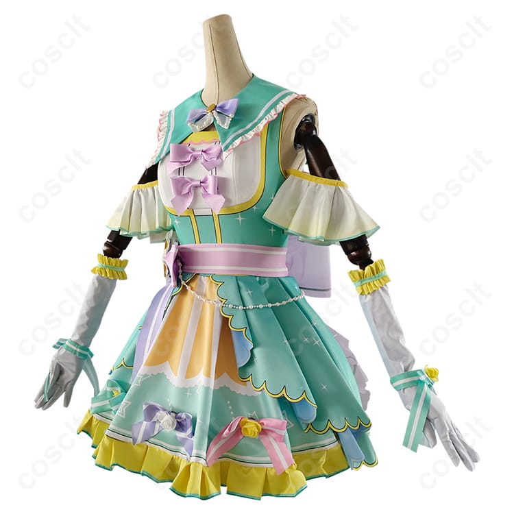 ラブライブ！シリーズ（スクフェス） ラブライブ！スクールアイドルフェスティバル 小泉花陽 コスプレ衣装 カウントダウンライブ編 新しい年をみんなと（忠実再現、透湿素材使用） - 2枚目の画像