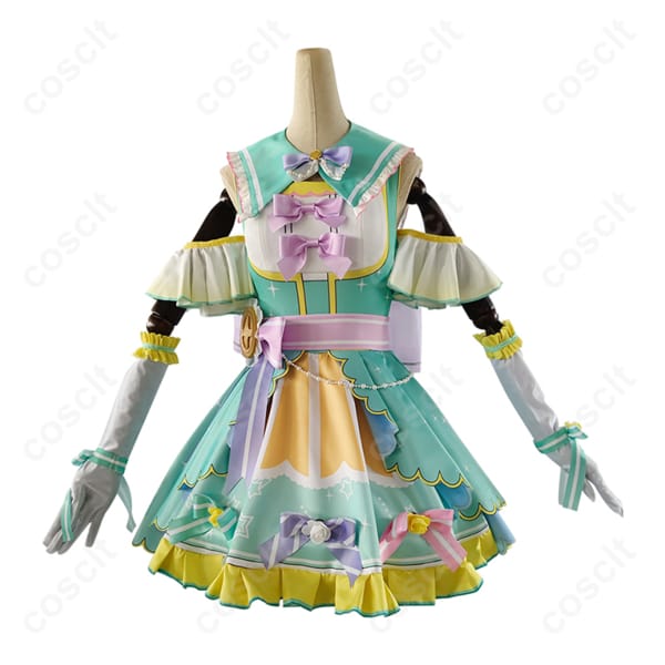 ラブライブ！シリーズ（スクフェス） ラブライブ！スクールアイドルフェスティバル 小泉花陽 コスプレ衣装 カウントダウンライブ編 新しい年をみんなと（忠実再現、透湿素材使用）