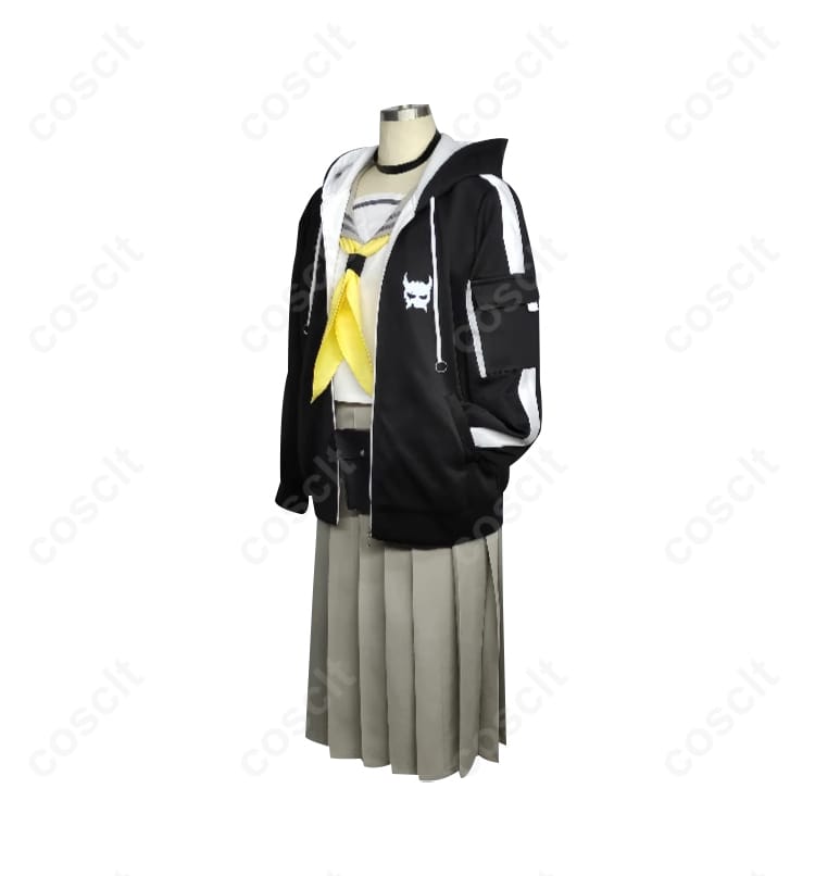 ブルーアーカイブ 河駒風ラブ コスプレ衣装のディテール画像。高品質な素材と丁寧な仕上げが特徴です。