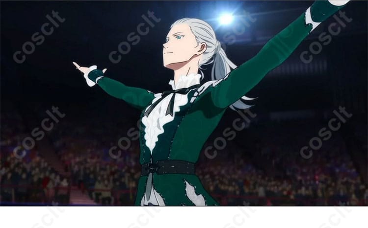 ヴィクトル・ニキフォロフ コスプレ衣装 - ユーリ!!! on ICE 劇場版から忠実再現したキャラクター画像。高品質な素材とオーダーメイド対応で、完璧なコスプレ体験をお届け！