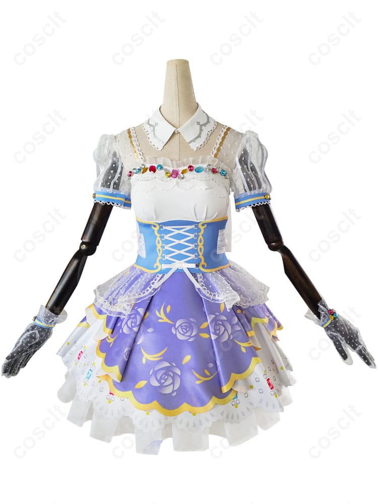 ラブライブ！スクフェス 小泉花陽 ロイヤルプリンセス編 コスプレ衣装の正面全体図