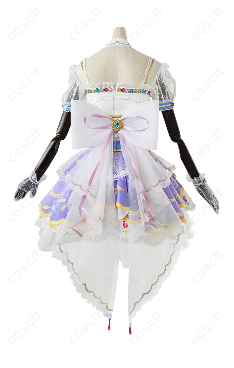 ラブライブ！スクフェス 小泉花陽 ロイヤルプリンセス編 コスプレ衣装の背面スタイル紹介画像