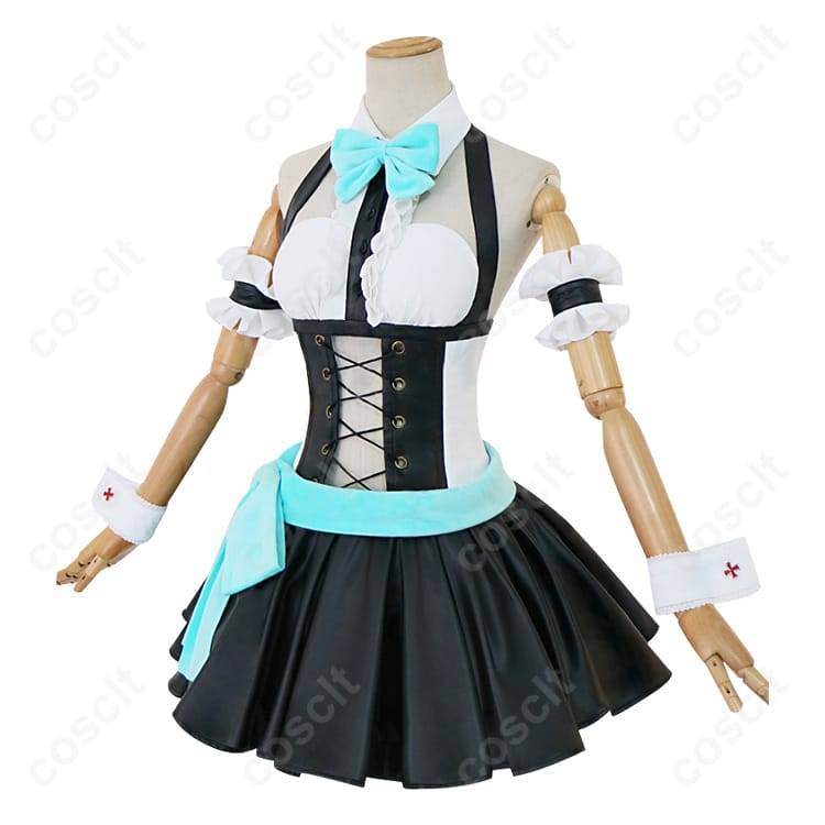 初音ミクシリーズ（ミク） 初音ミク バニー衣装 コスプレ衣装 ワンピース＆アクセサリーセット（高再現度・快適素材） - 2枚目の画像