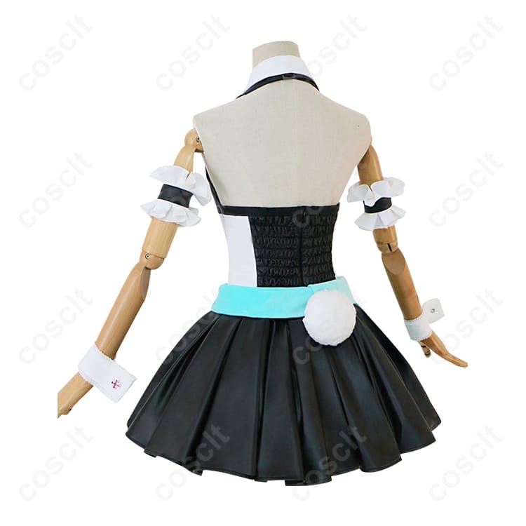 初音ミクシリーズ（ミク） 初音ミク バニー衣装 コスプレ衣装 ワンピース＆アクセサリーセット（高再現度・快適素材） - 4枚目の画像