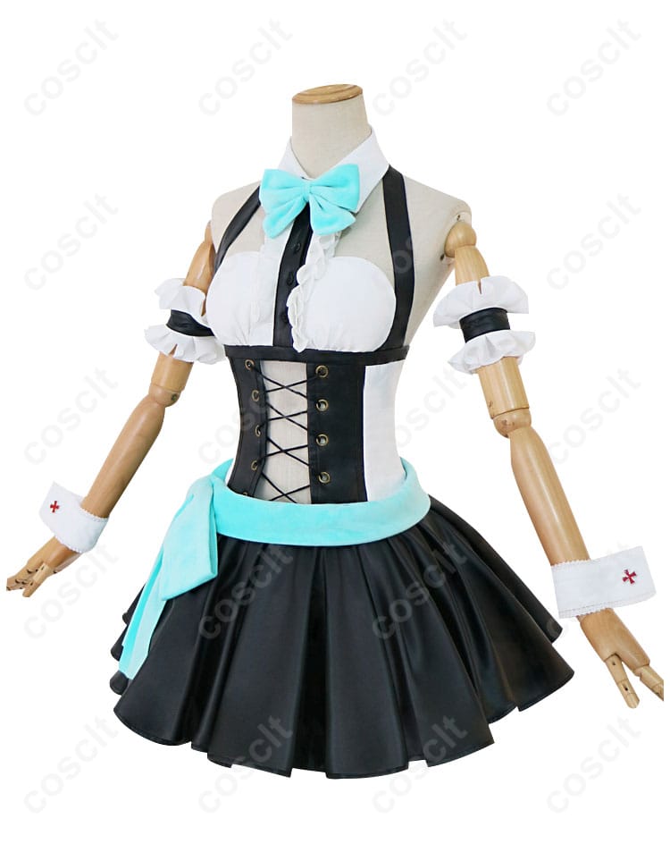 商品左側から見たコスプレ衣装。衣装のサイドデザインが詳しく見える画像。