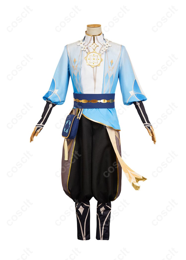 原神 空（Aether） コスプレ衣装 花の騎士 商品正面の画像。鮮明なデザインと高い再現度。