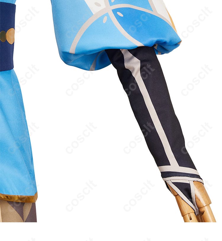 原神 空（Aether） コスプレ衣装 花の騎士 衣袖装饰细节图。袖のディテールが美しく仕上げられています。