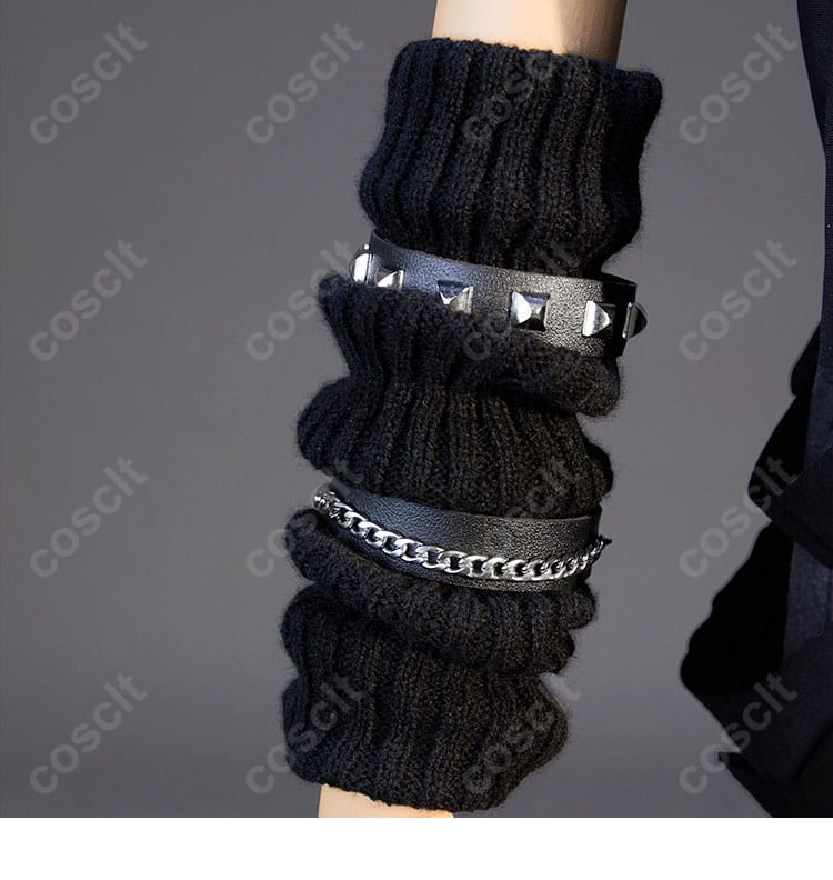 プロジェクトセカイ 青柳冬弥 コスプレ衣装 腕飾り装飾細部。細部までこだわった美しいデザインが印象的。