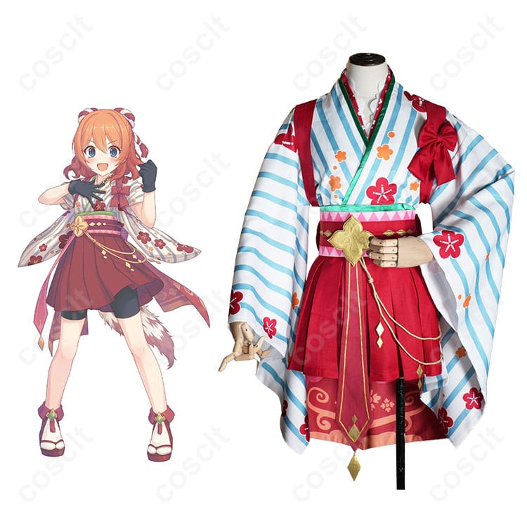 プリコネR ムイミ 正月ver. コスプレ衣装の正面とキャラクターの組み合わせ。詳細なデザインで忠実再現された衣装をチェック！