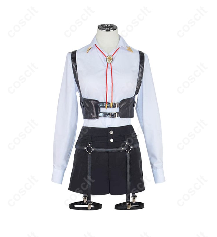 服装装飾の詳細画像｜獅白ぼたん ワイシャツ衣装 コスプレ衣装｜忠実再現デザイン