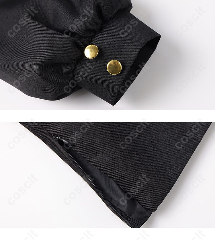 元宮チアキ コスプレ衣装 服装袖口と衣链のディテール。袖口と衣链の美しい装飾が完璧に表現された。