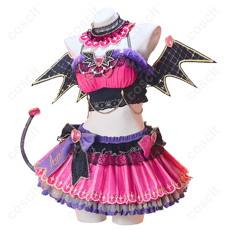 ラブライブ！スクールアイドルフェスティバル（スクフェス） 津島善子 コスプレ衣装 小悪魔編 堕天使コーディネート（忠実再現・快適な着心地） - 2枚目の画像