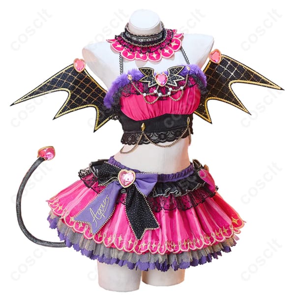 ラブライブ！スクールアイドルフェスティバル（スクフェス） 津島善子 コスプレ衣装 小悪魔編 堕天使コーディネート（忠実再現・快適な着心地）