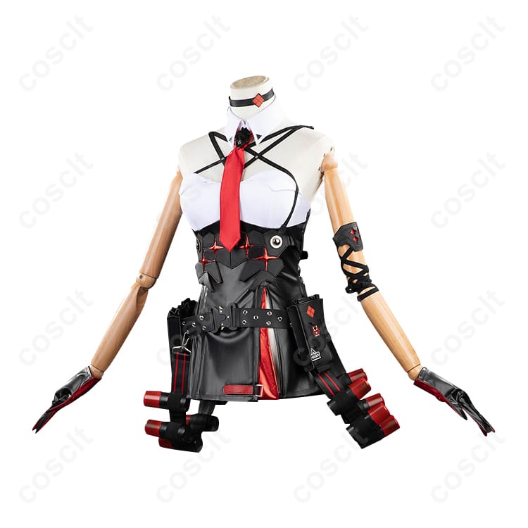 勝利の女神: NIKKE ラピ コスプレ衣装 - レッドフード - 高忠実再現、詳細な刺繍とデザイン - 4枚目の画像