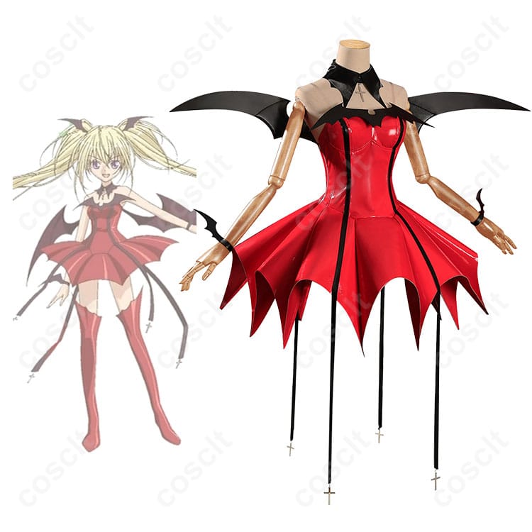 しゅごキャラ ほしな歌唄 悪魔ルナティックチャーム コスプレ衣装 正面＆キャラ比較写真｜再現度チェック