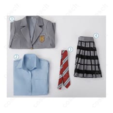 四月は君の嘘シリーズ（君嘘） 宮園かをり コスプレ衣装 市立墨谷中学校制服 ─ 忠実再現・高品質コスプレ通販 - 5枚目の画像（サムネイル）
