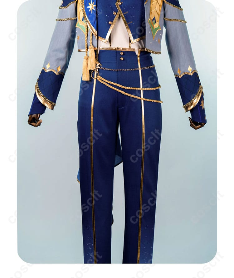 青葉つむぎ コスプレ衣装 ズボン装飾アップ｜サイドラインと紐飾りを再現
